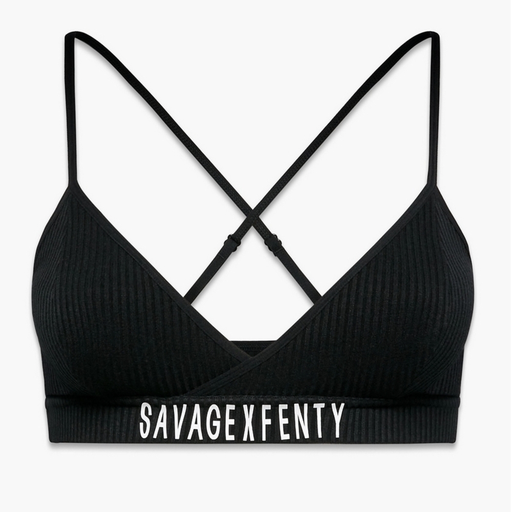 Savage X Fenty Essential Heavy Rib Logo Bralette